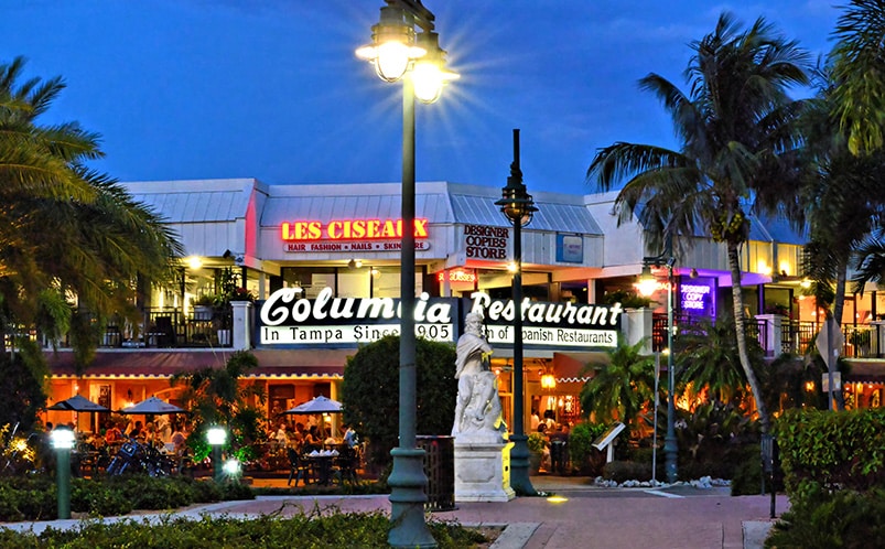 St. Armands Circle shopping and dining area