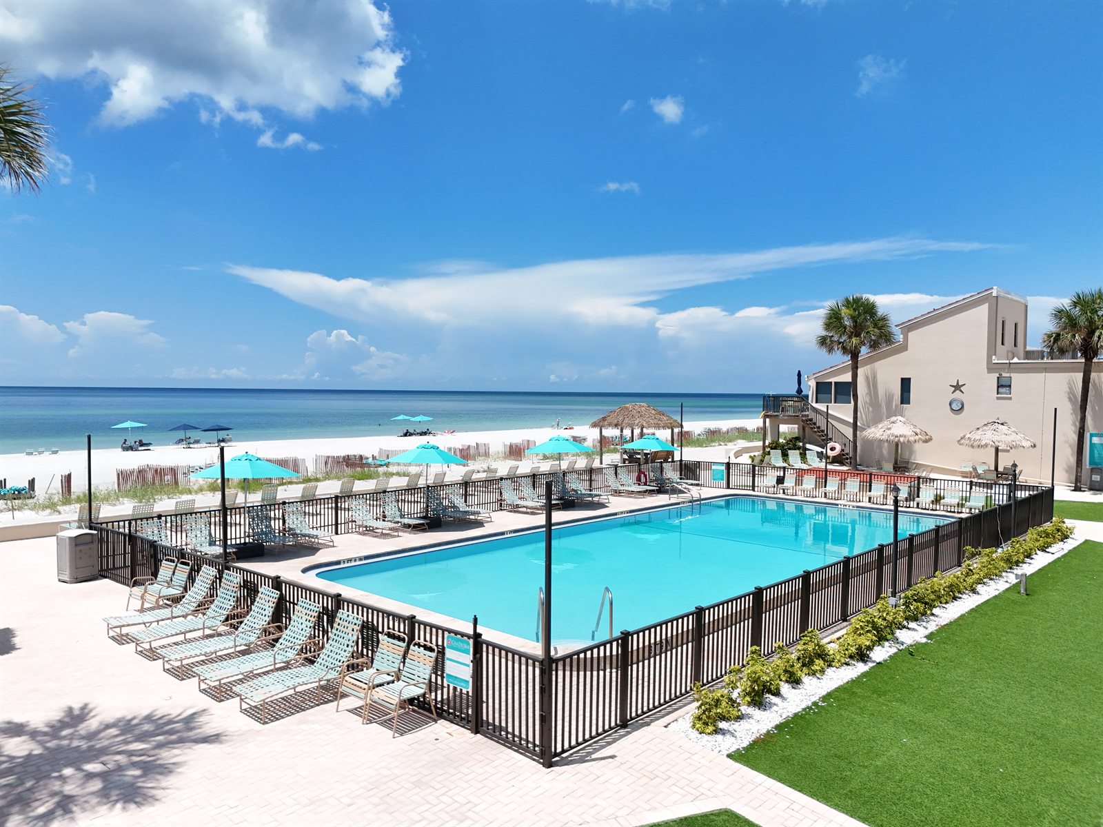 Casa Del Mar heated pool facing the Gulf of Mexico